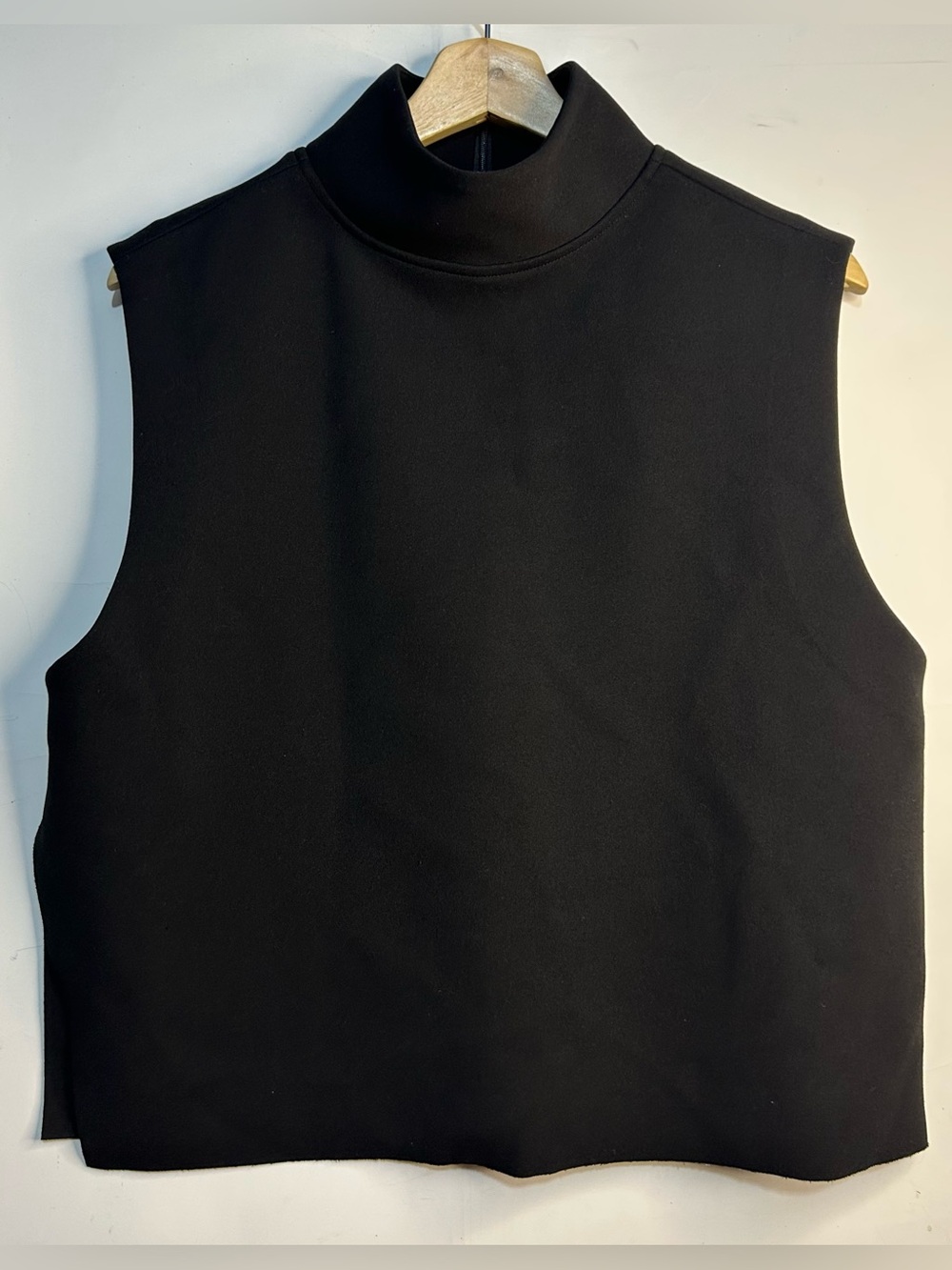 OAK+FORT Black Sleeveless Turtleneck Top Small